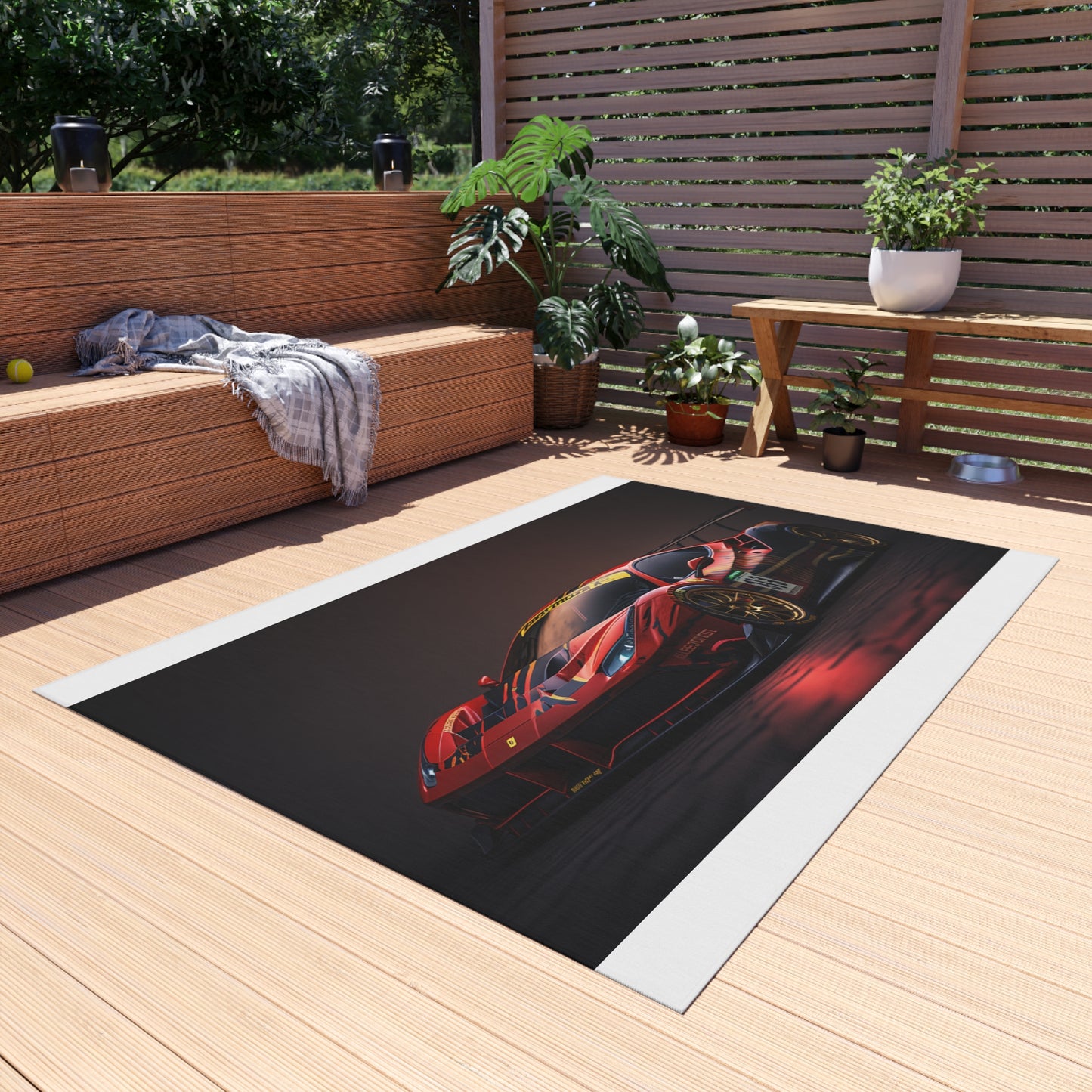 Outdoor Rug  Ferrari Red 1