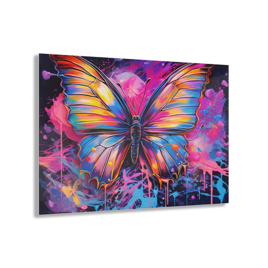 Acrylic Prints Pink Butterfly Flair 3