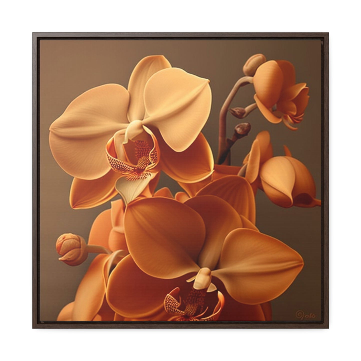 Gallery Canvas Wraps, Square Frame orchid pedals 4