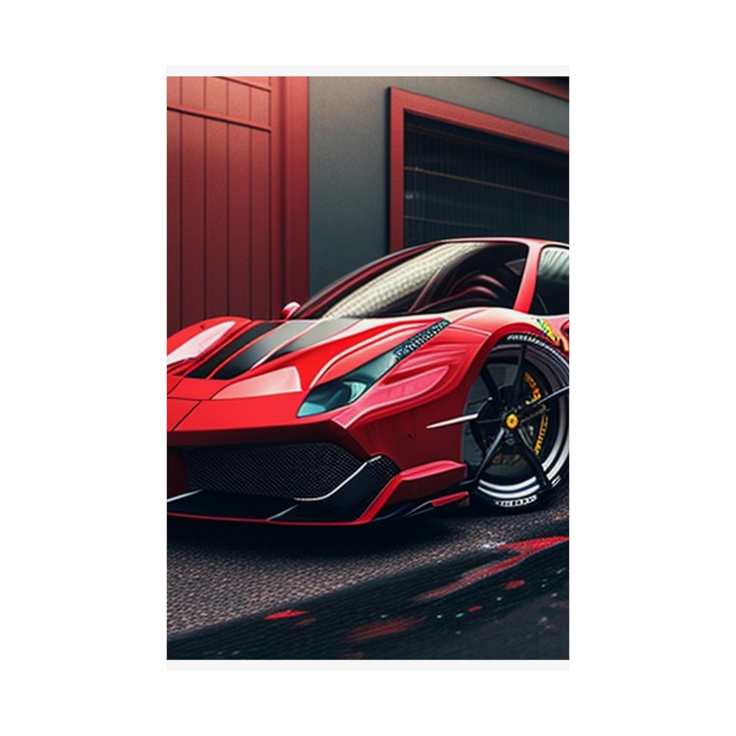 Premium Matte Vertical Posters Ferrari Hyper 1