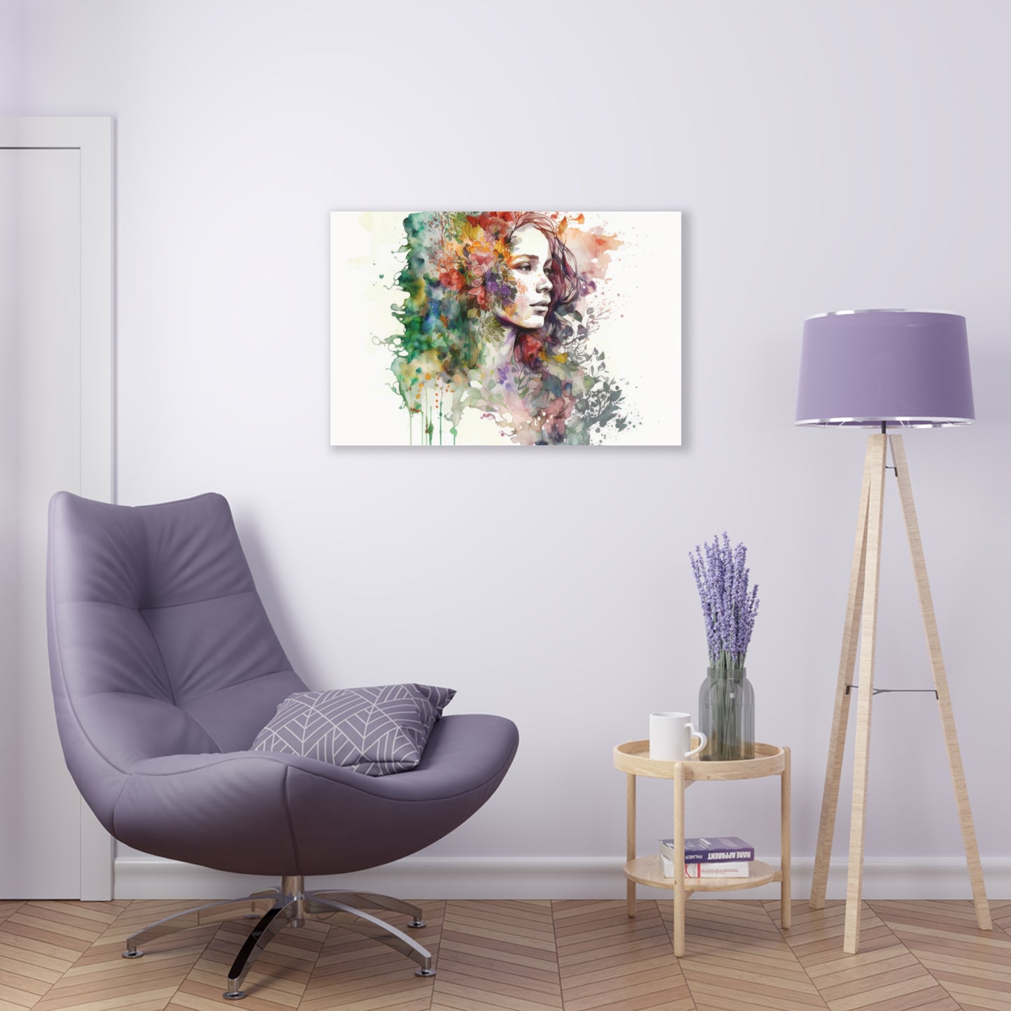 Acrylic Prints Mother Nature Bright Spring Colors Realistic Watercolor 3