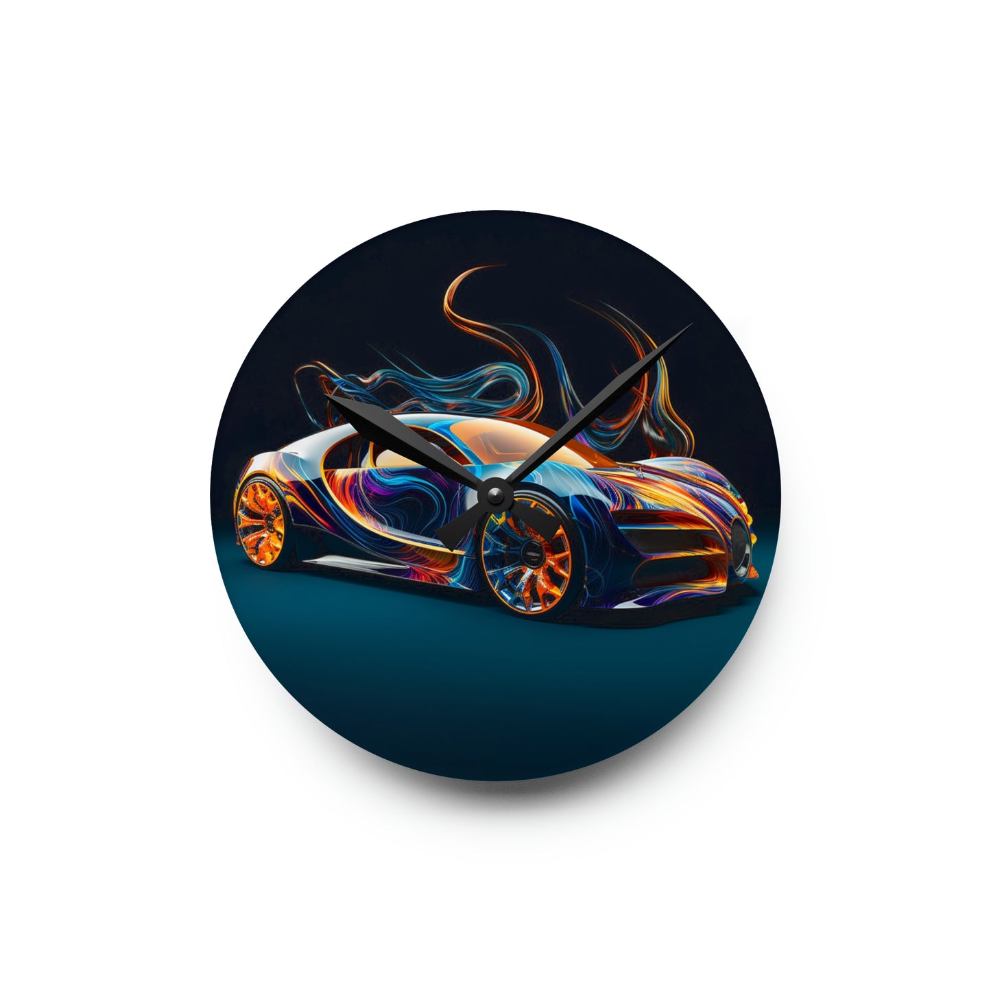 Acrylic Wall Clock Bugatti Abstract Flair 2