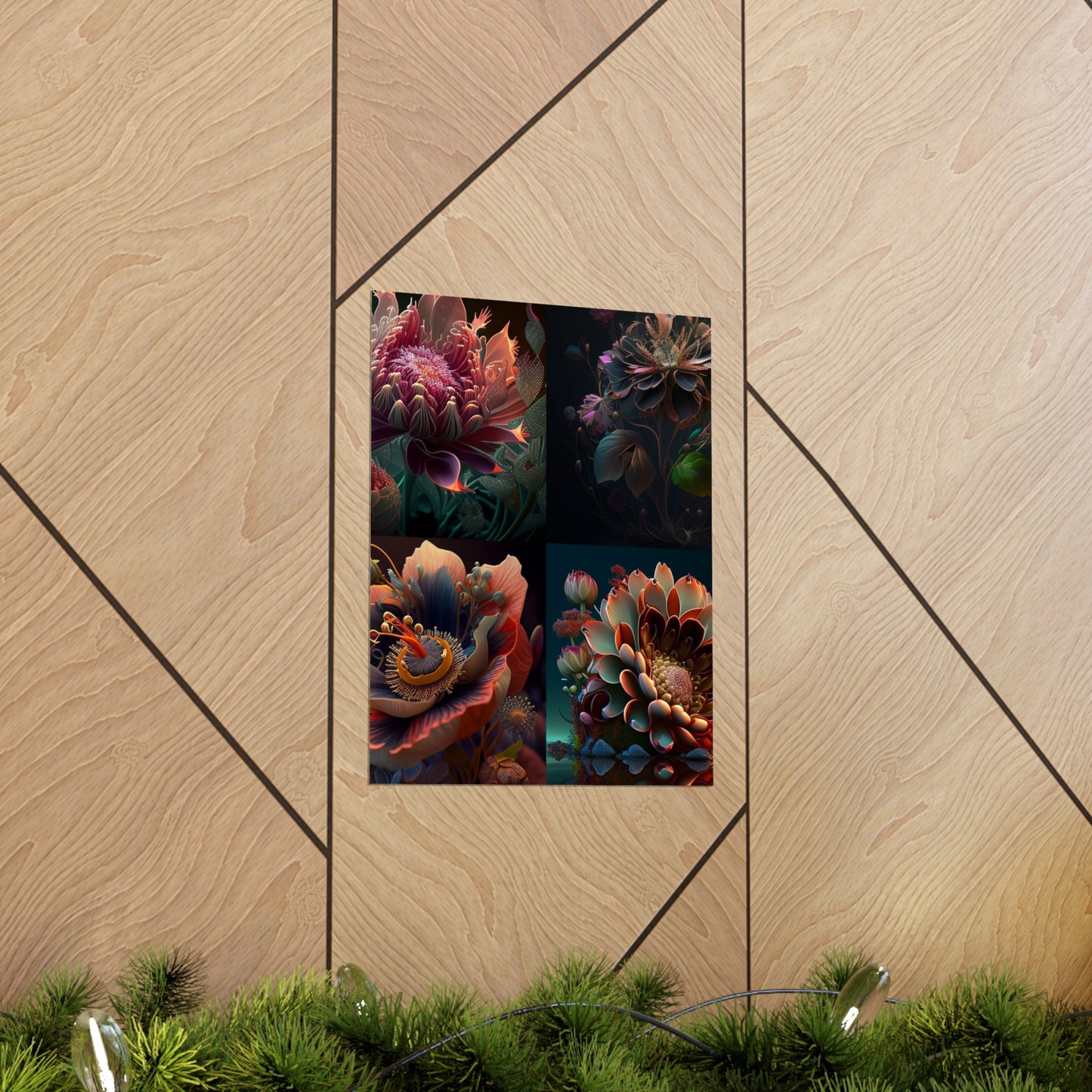 Premium Matte Vertical Posters Flower Arangment 5