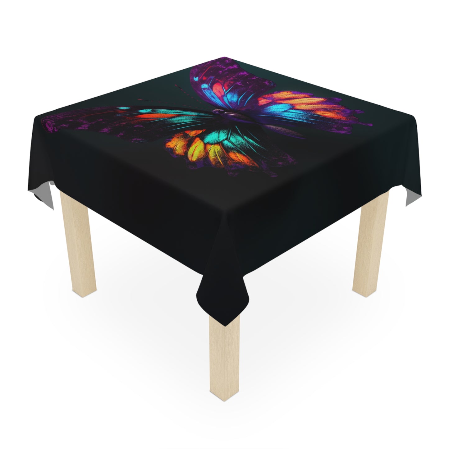 Tablecloth Hyper Colorful Butterfly Purple 1