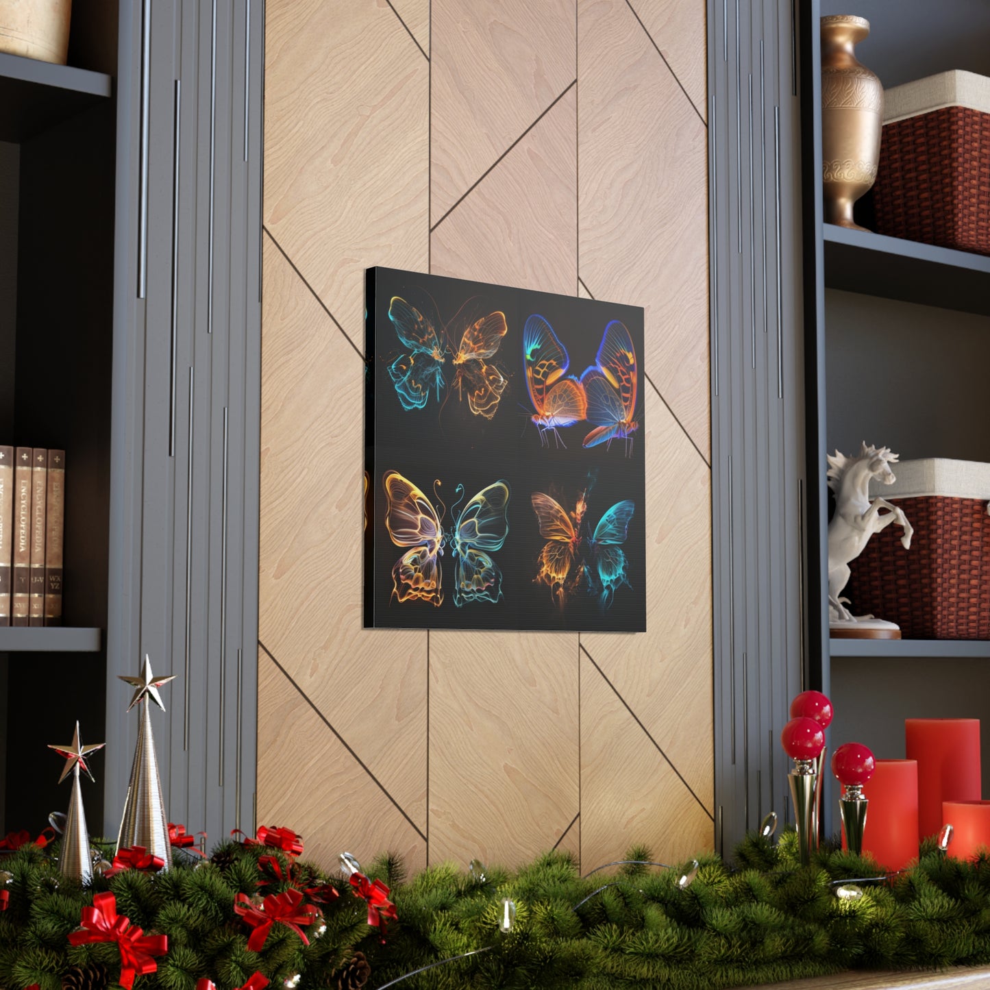 Canvas Gallery Wraps Neon Glo Butterfly 5