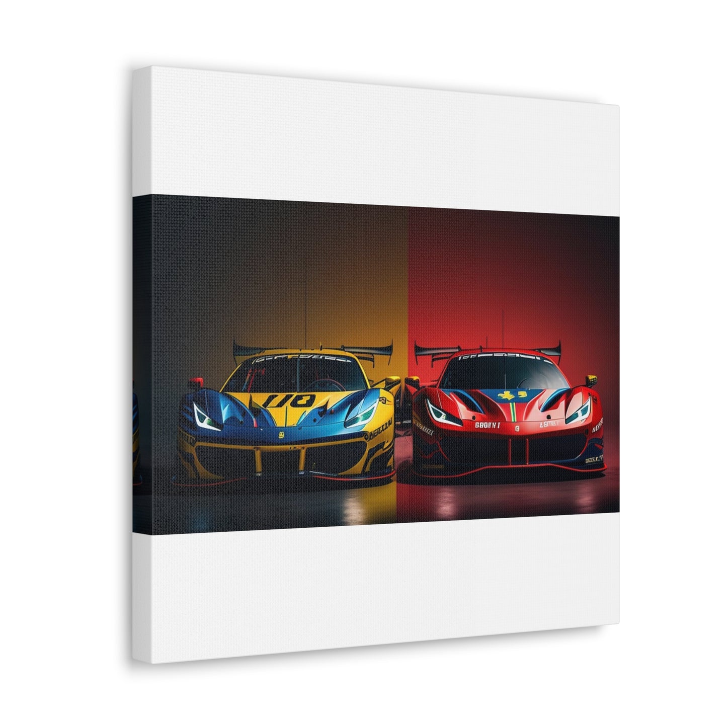 Canvas Gallery Wraps Ferrari Red Blue 3