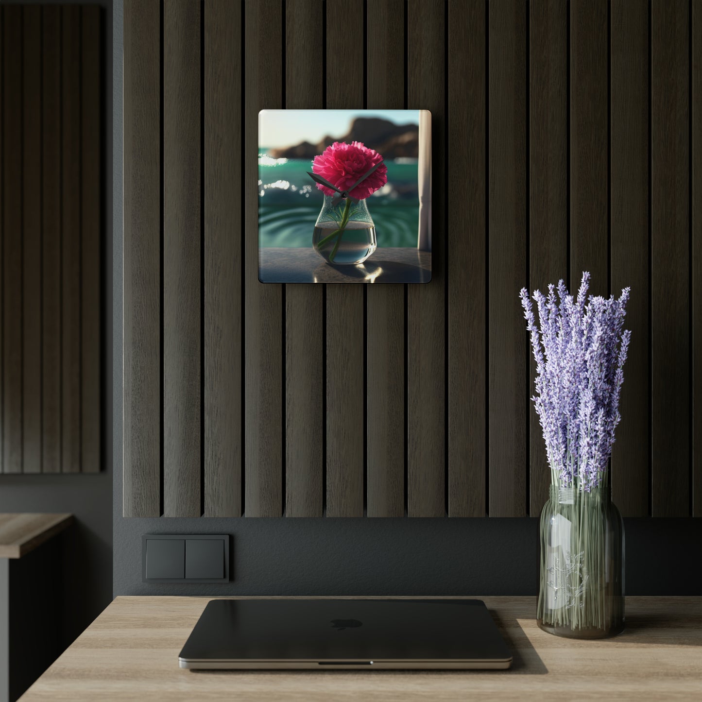 Acrylic Wall Clock Carnation 4