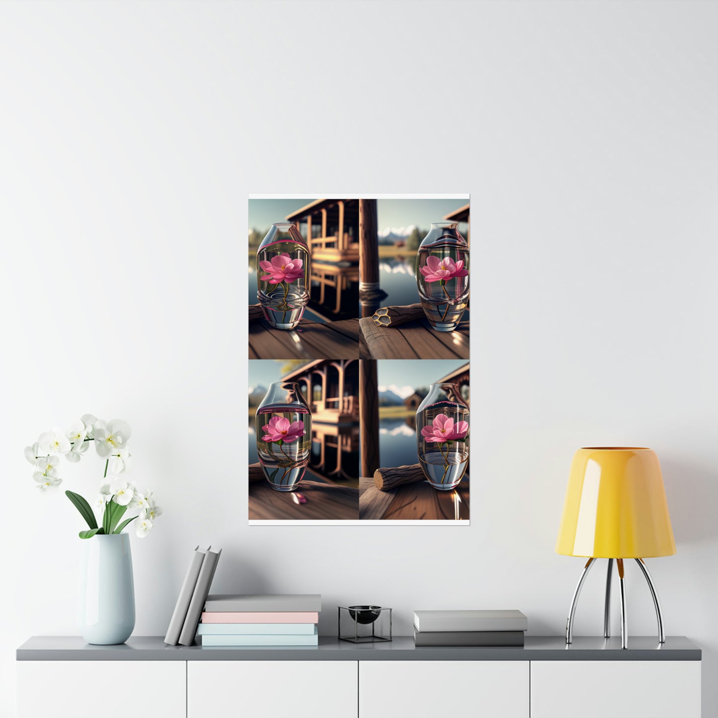 Premium Matte Vertical Posters Pink Magnolia 5