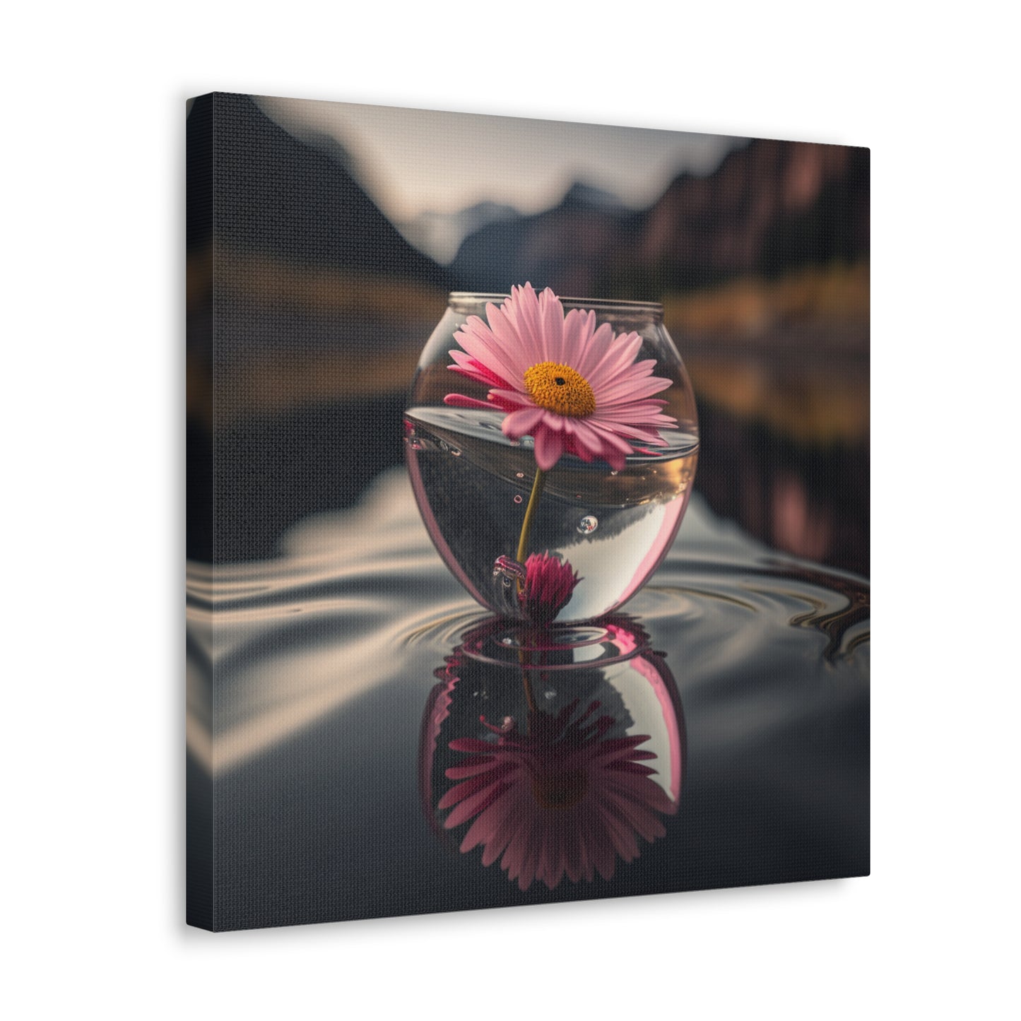 Canvas Gallery Wraps Daisy in a vase 3