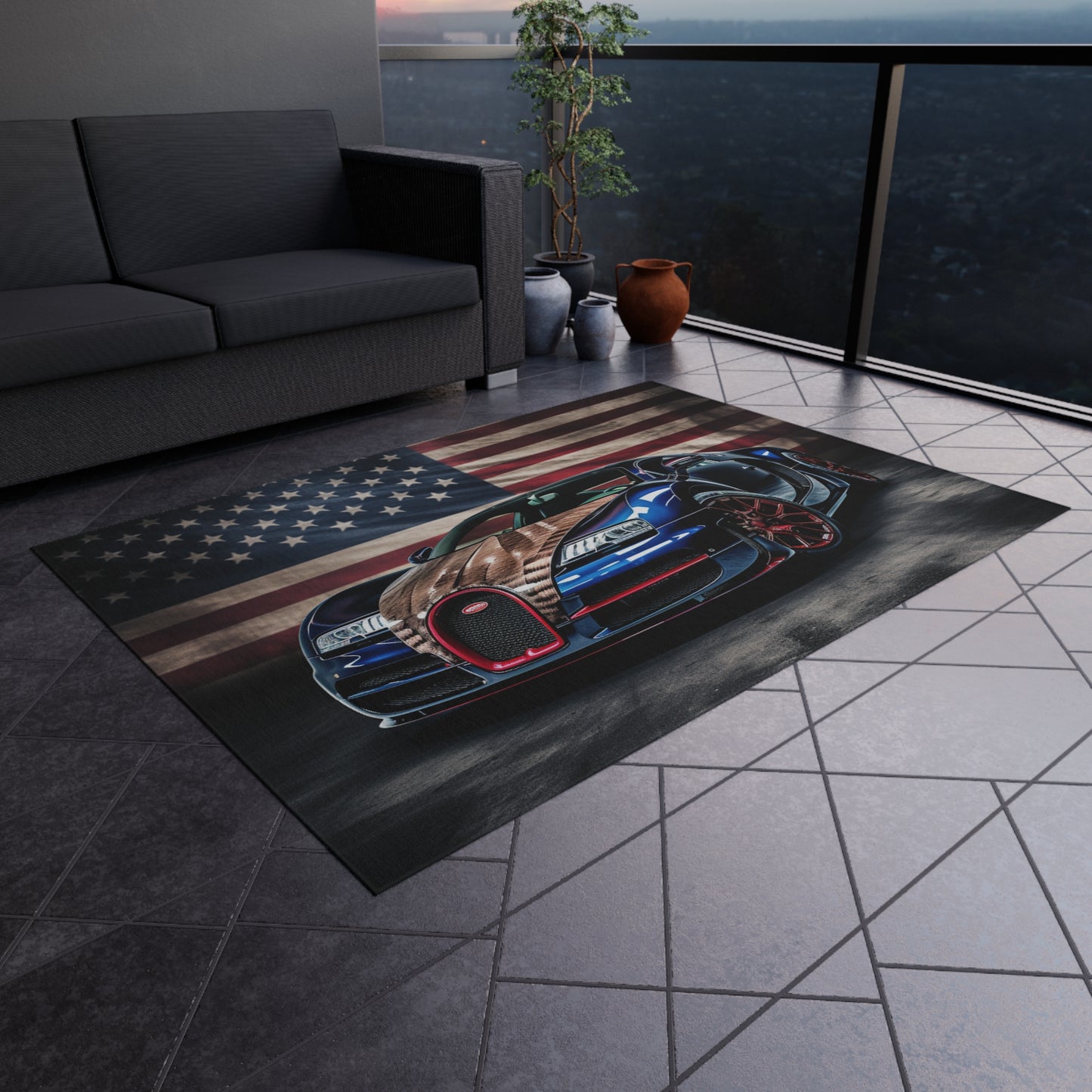 Outdoor Rug  Bugatti American Flag 4