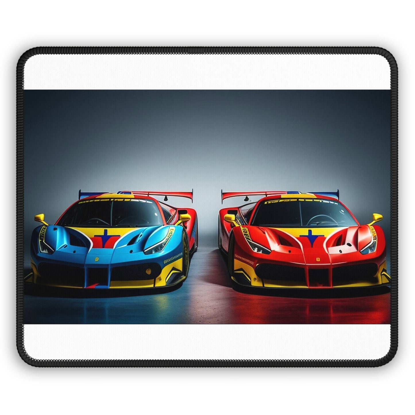 Gaming Mouse Pad  Ferrari Red Blue 2