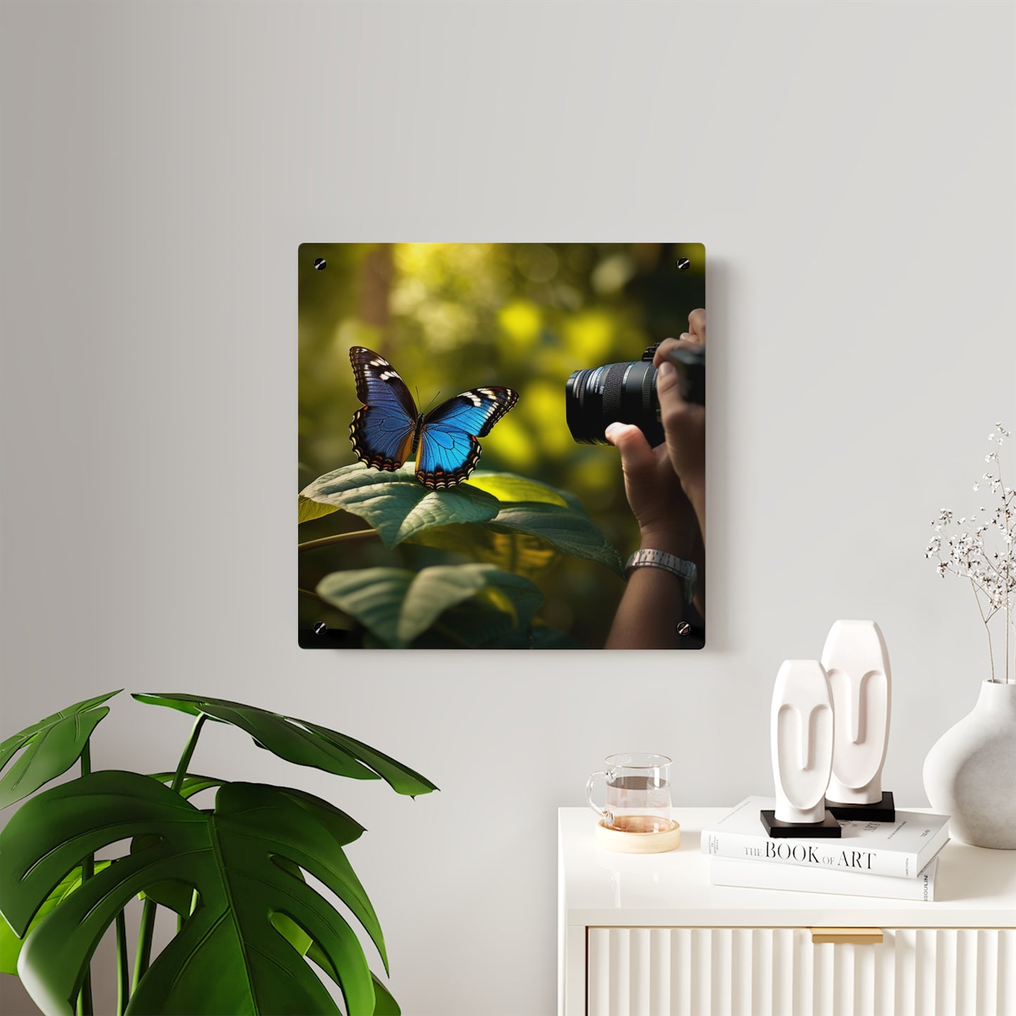 Acrylic Wall Art Panels Jungle Butterfly 3