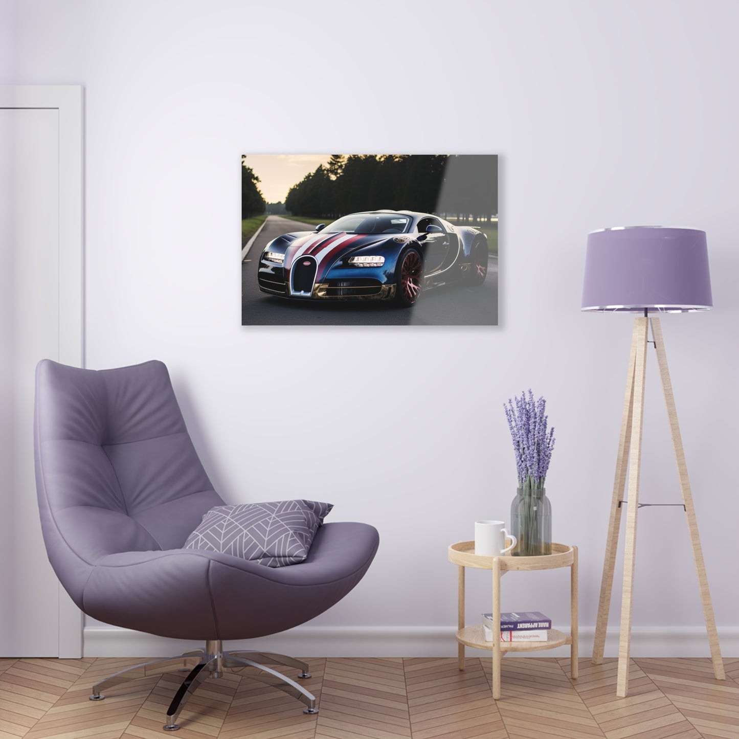 Acrylic Prints Bugatti Flag American 1