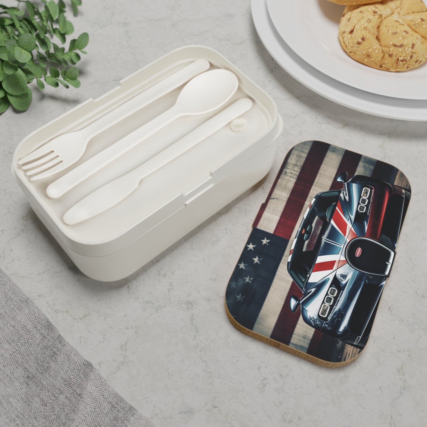 Bento Lunch Box Bugatti Flag 2