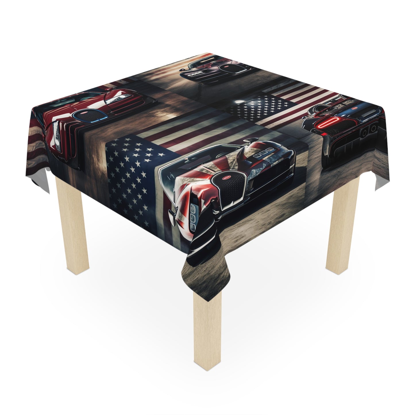 Tablecloth American Flag Background Bugatti 5