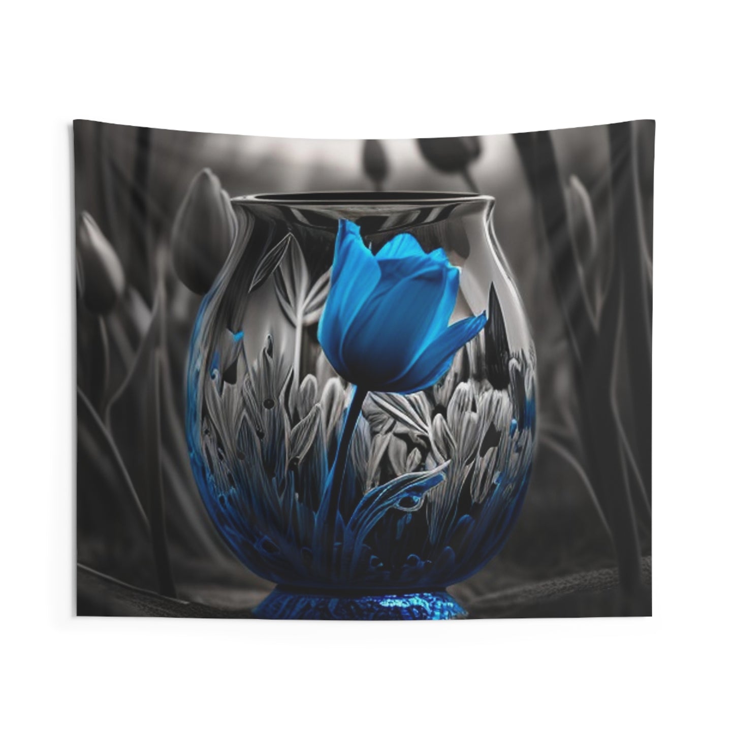 Indoor Wall Tapestries Tulip Blue 1