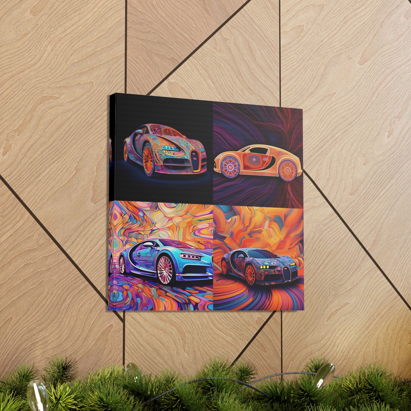 Canvas Gallery Wraps Bugatti Abstract Concept 5