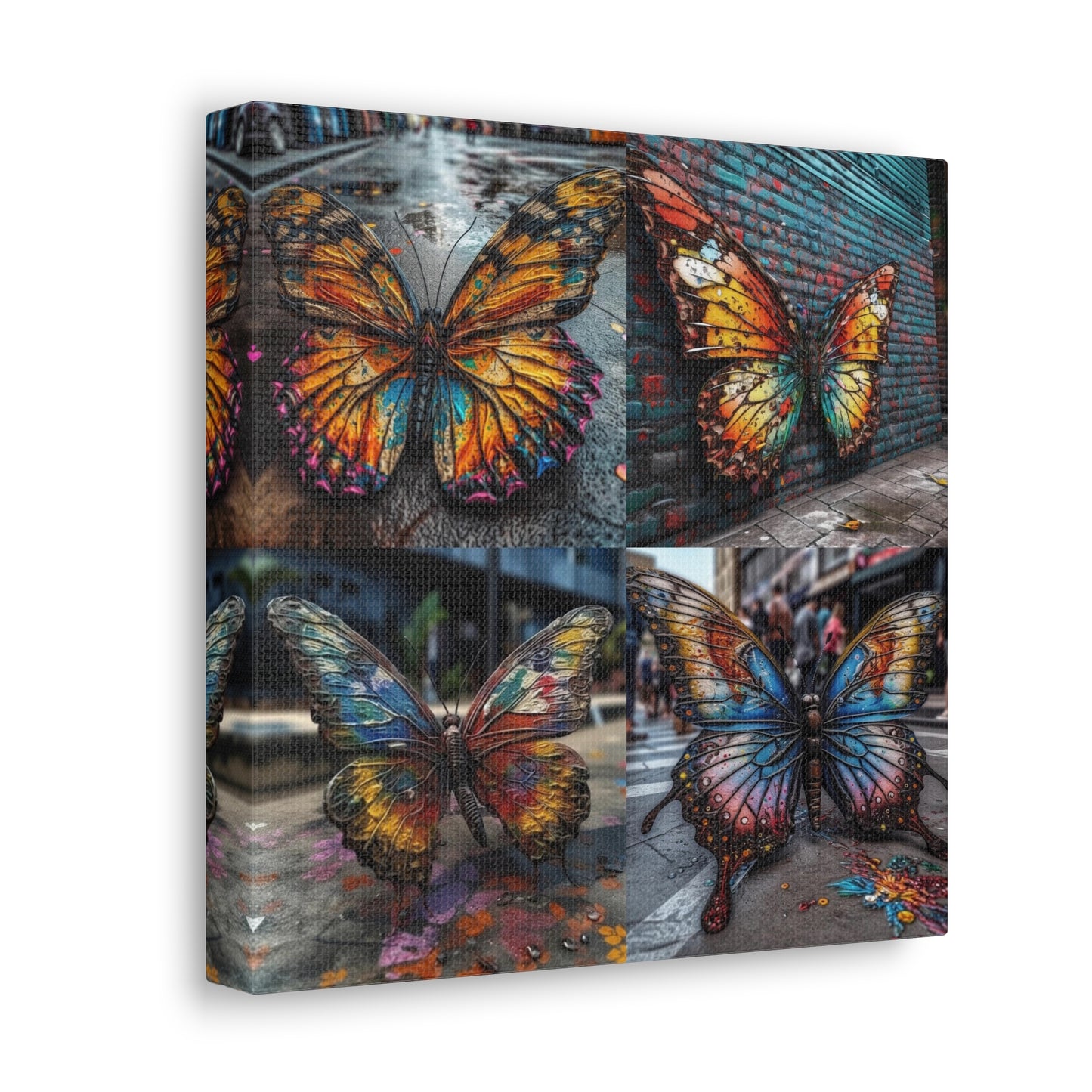Canvas Gallery Wraps Liquid Street Butterfly 5