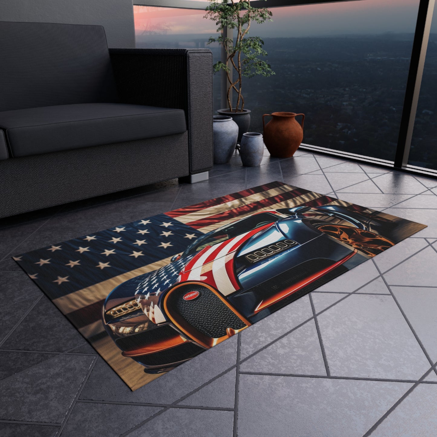 Outdoor Rug  Bugatti Flag American 4