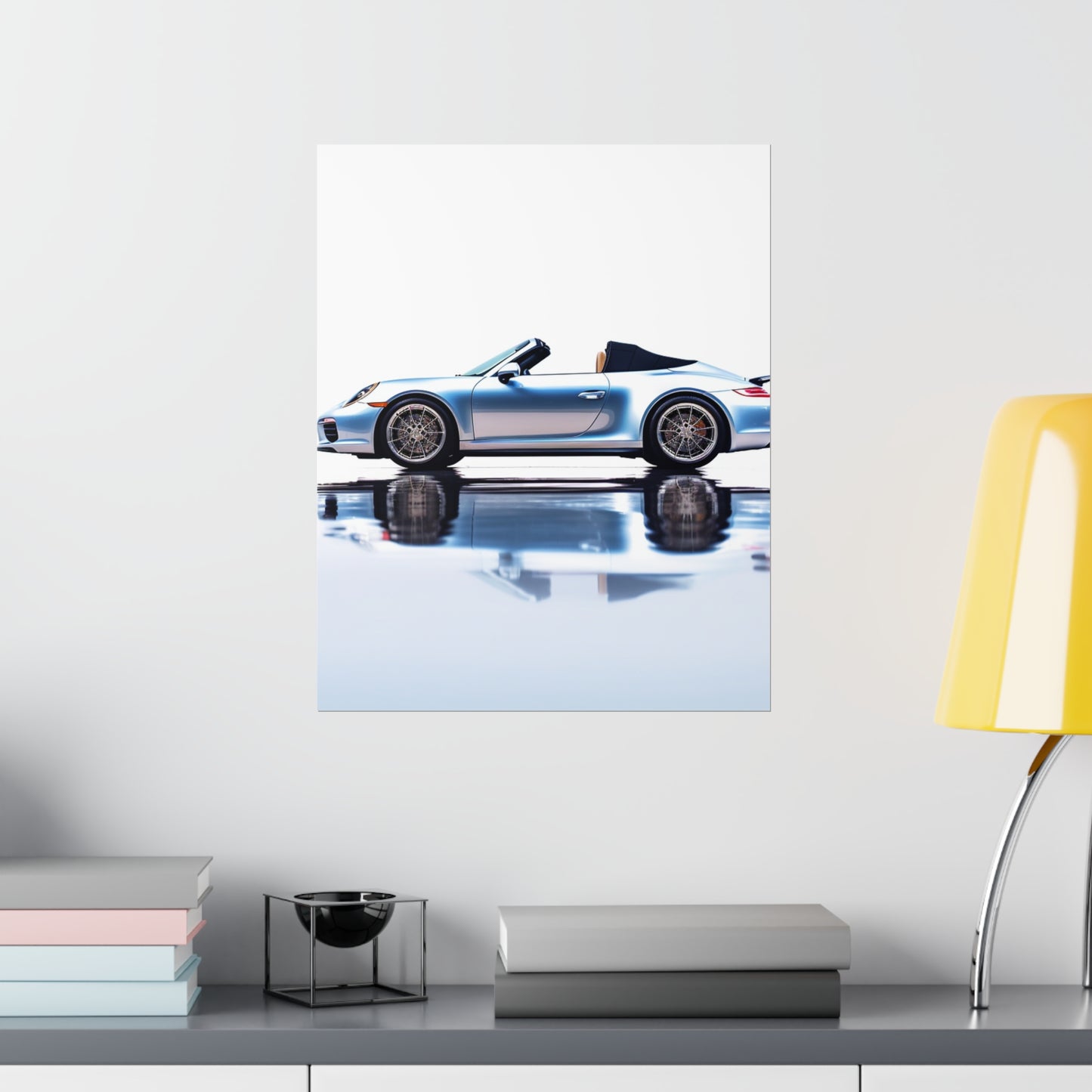 Premium Matte Vertical Posters 911 Speedster on water 1