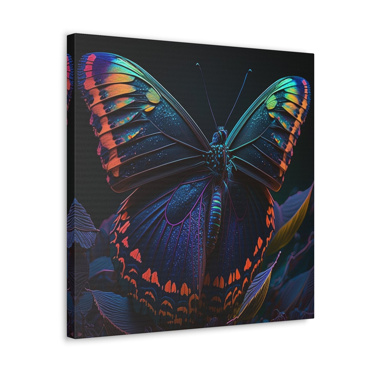 Canvas Gallery Wraps Hue Neon Butterfly 3