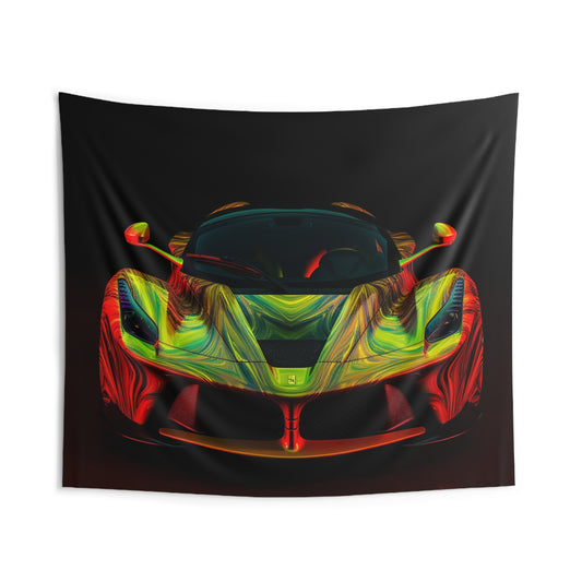 Indoor Wall Tapestries Ferrari Neon 1