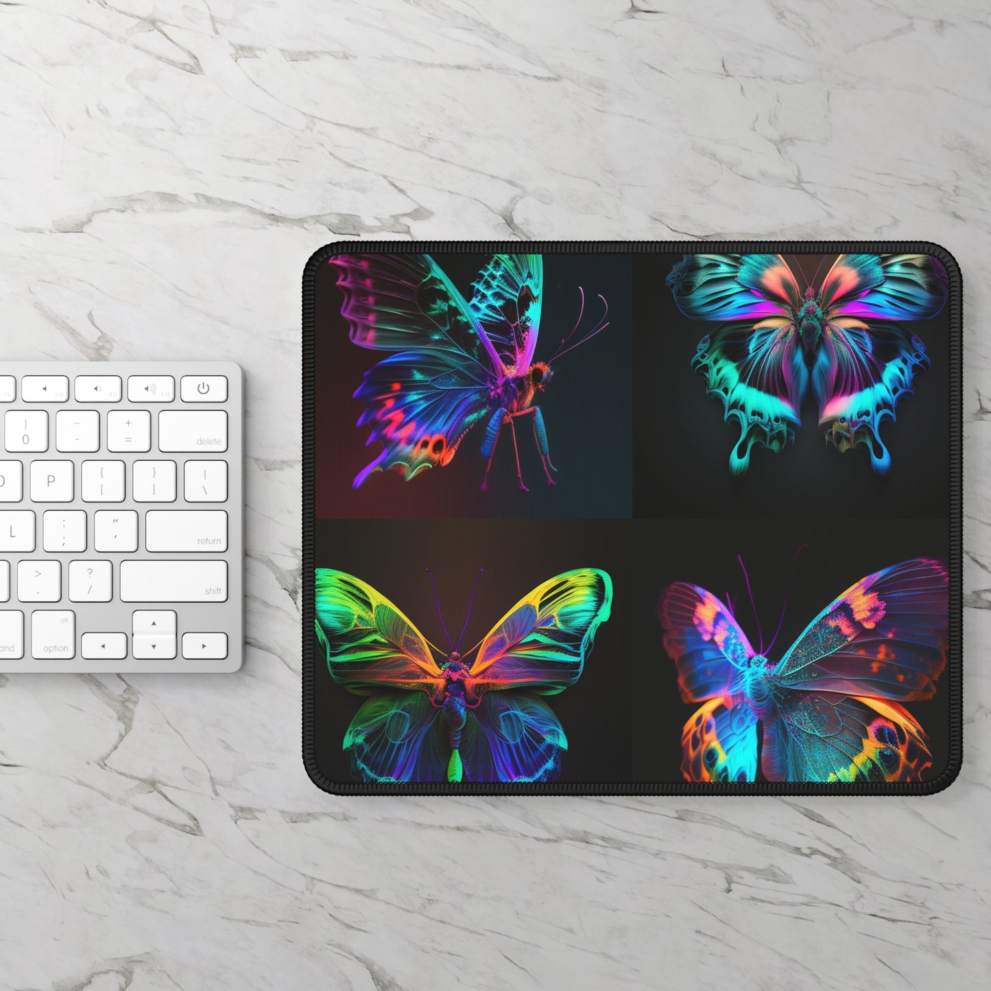 Gaming Mouse Pad  Raw Hyper Color Butterfly 5