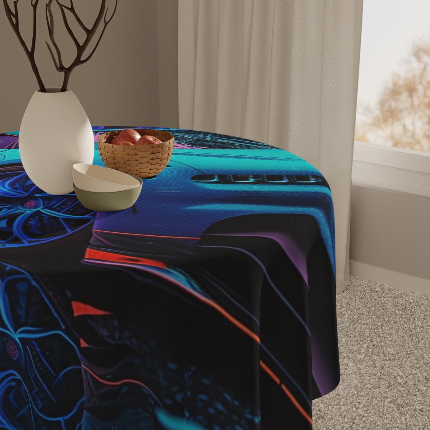 Tablecloth Bugatti Neon Chiron 2