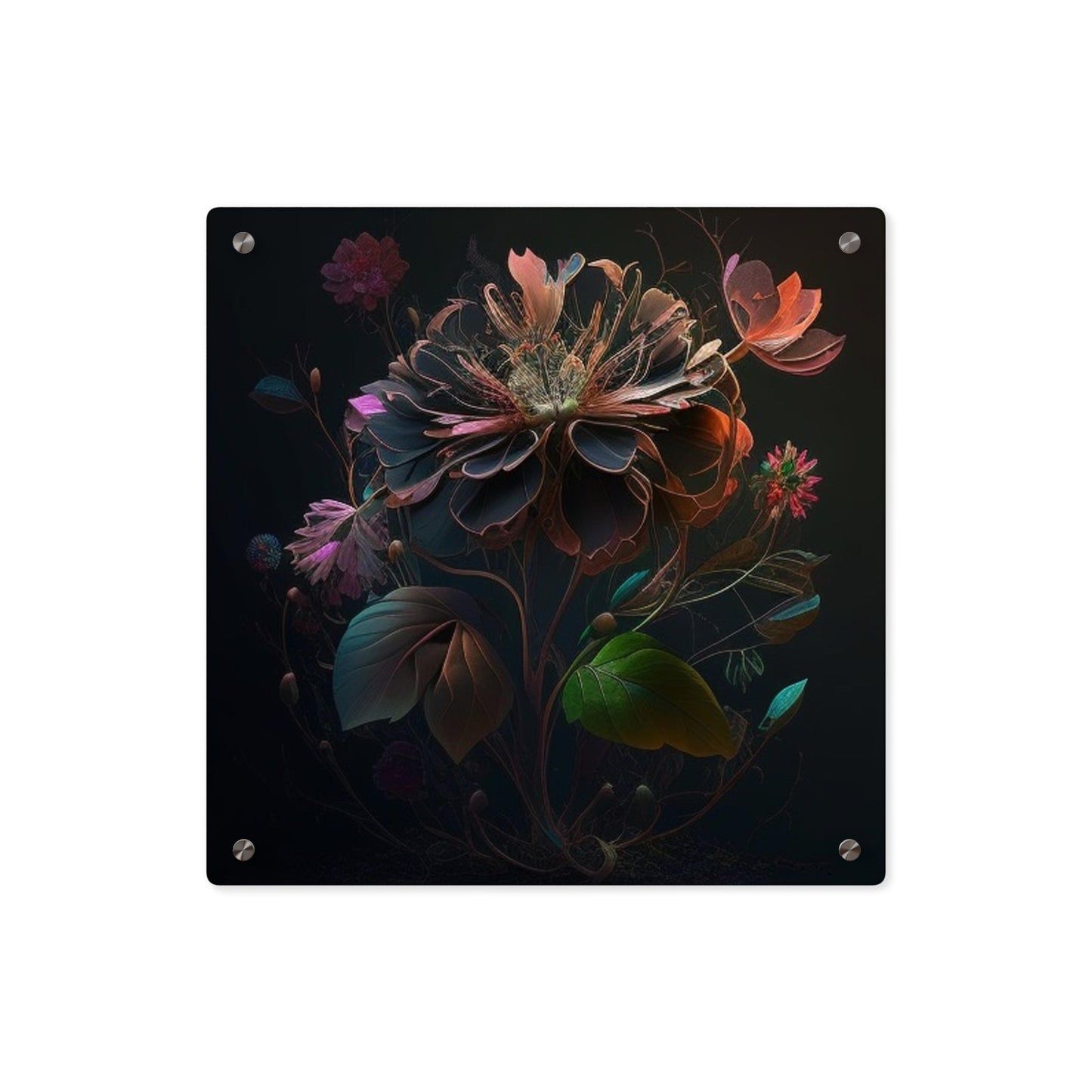 Acrylic Wall Art Panels Flower Arangment 2