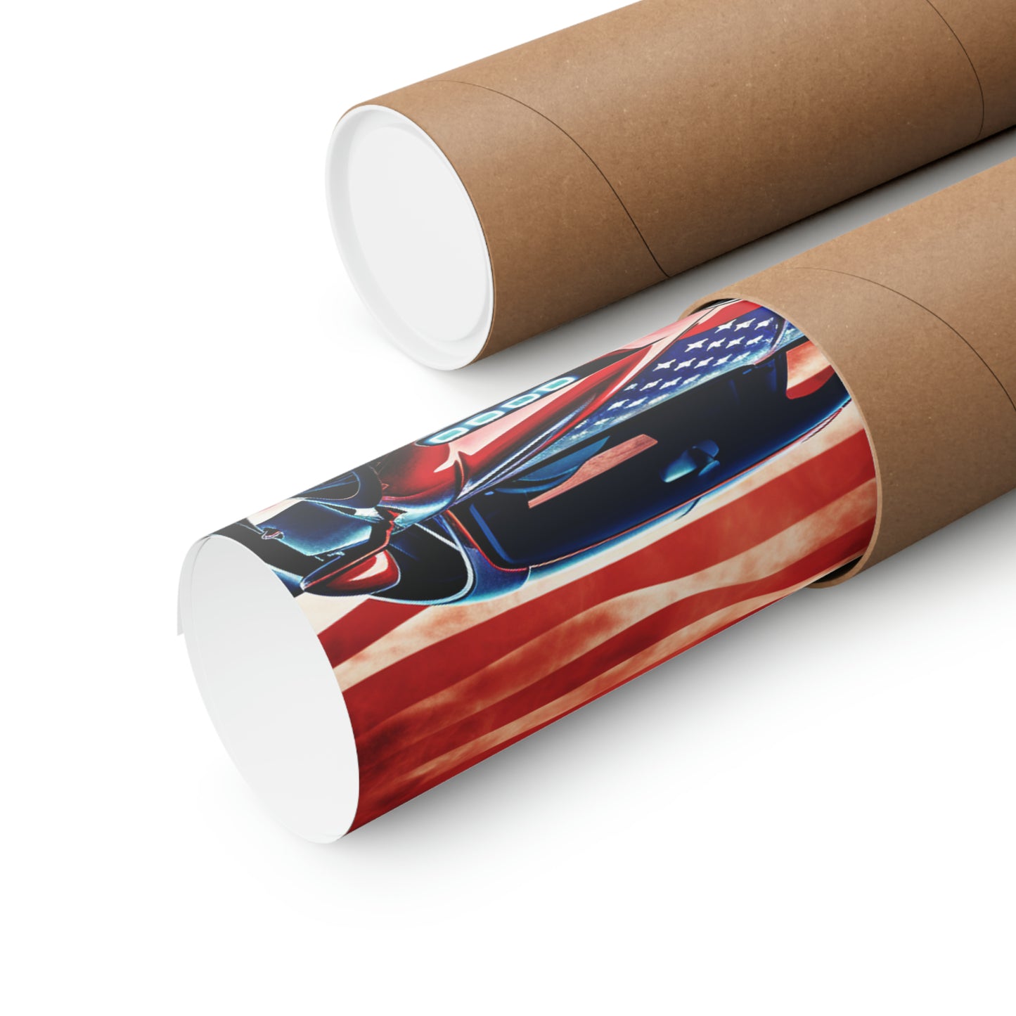 Premium Matte Vertical Posters Abstract American Flag Background Bugatti 3