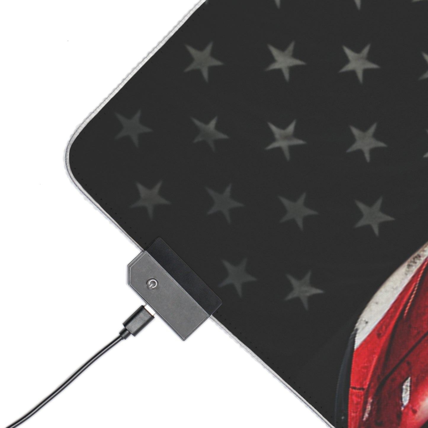 LED Gaming Mouse Pad American Flag Background Ferrari 1