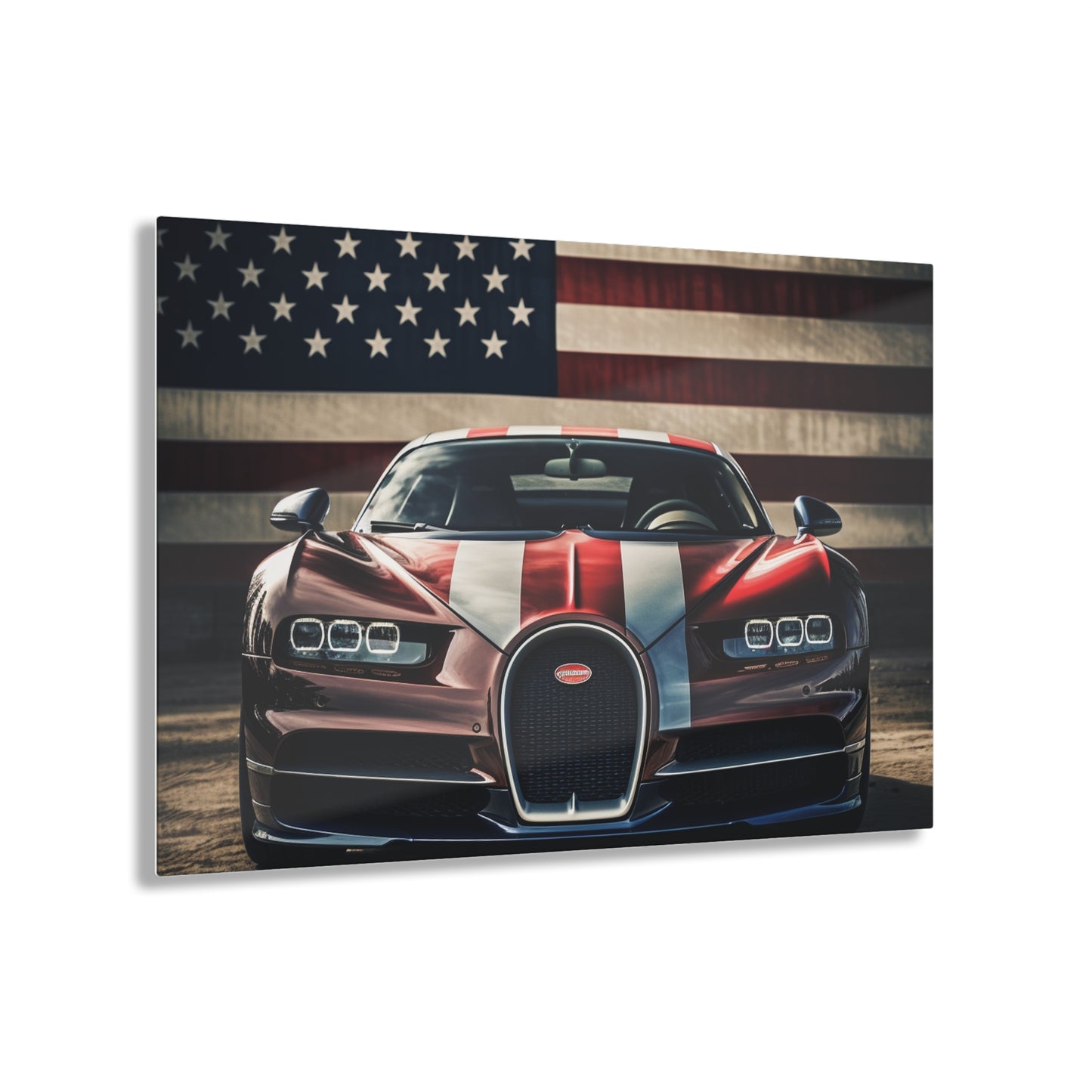 Acrylic Prints Bugatti Flag 1