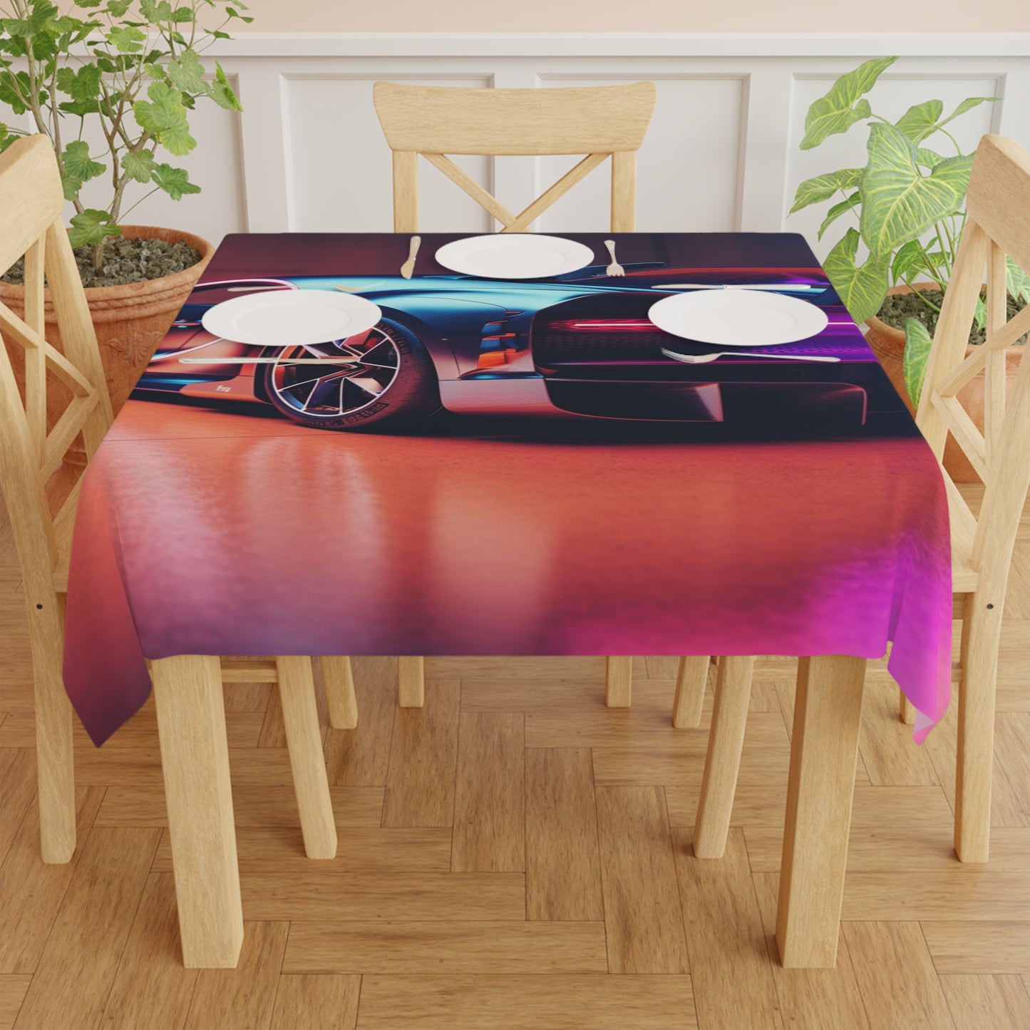 Tablecloth Hyper Bugatti Neon Chiron 2