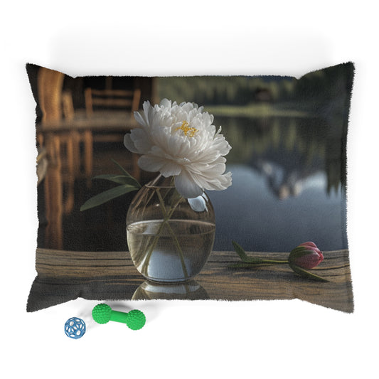 Pet Bed White Peony glass vase 4