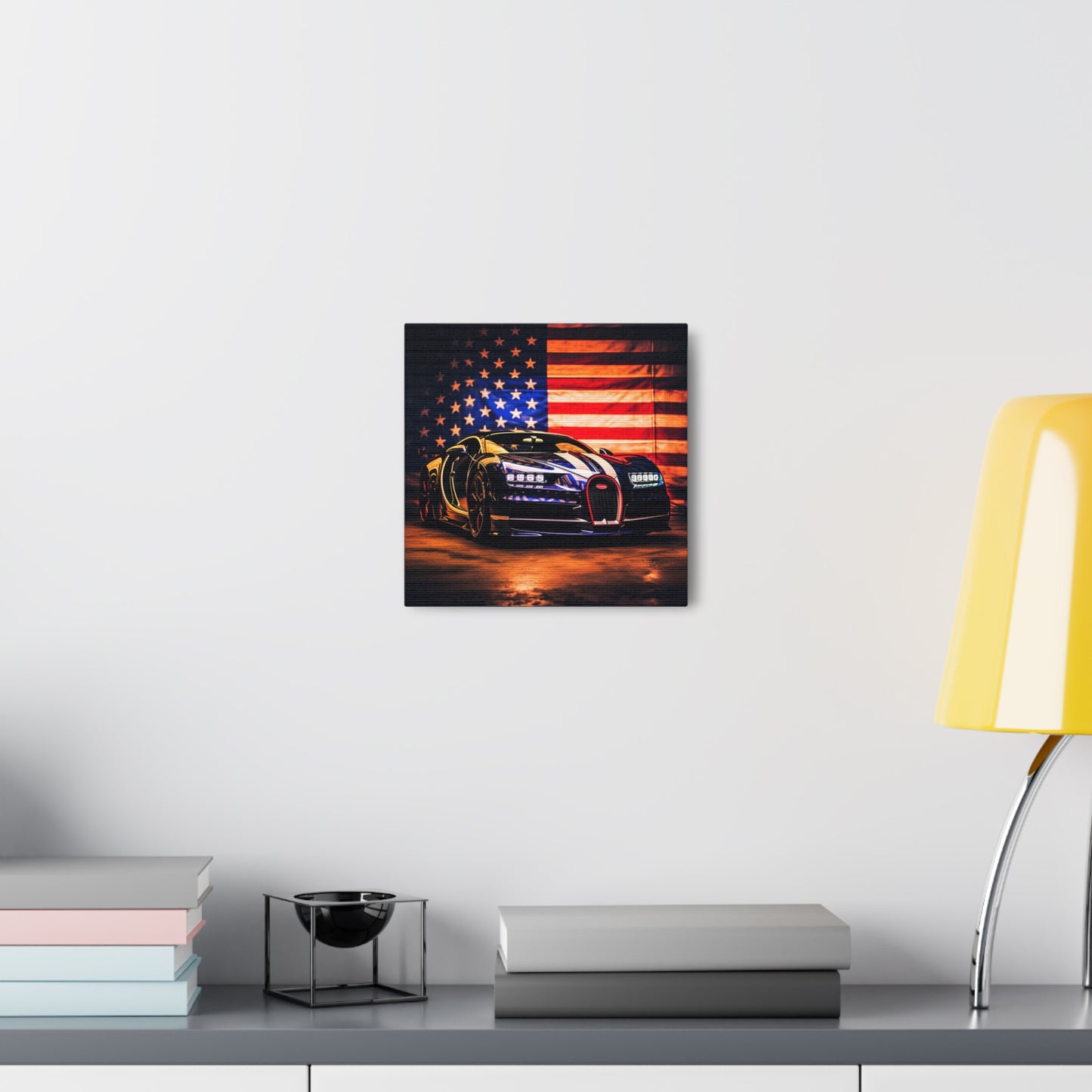 Canvas Gallery Wraps Macro Bugatti American Flag 4