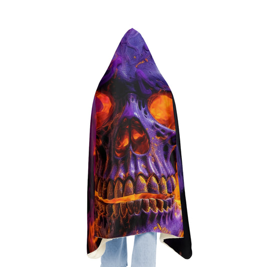 Snuggle Hooded Blanket Macro Skull 1
