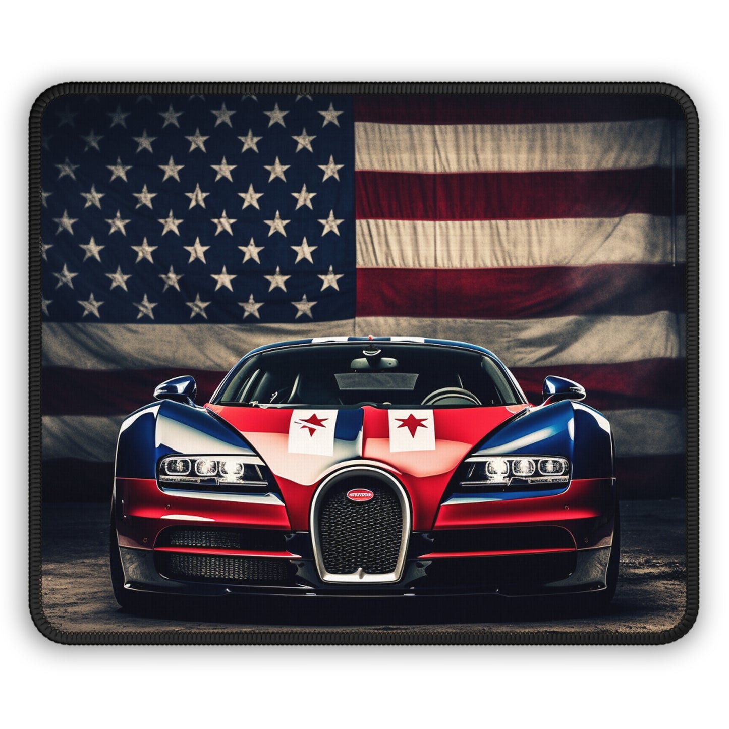 Gaming Mouse Pad  Bugatti American Flag 3