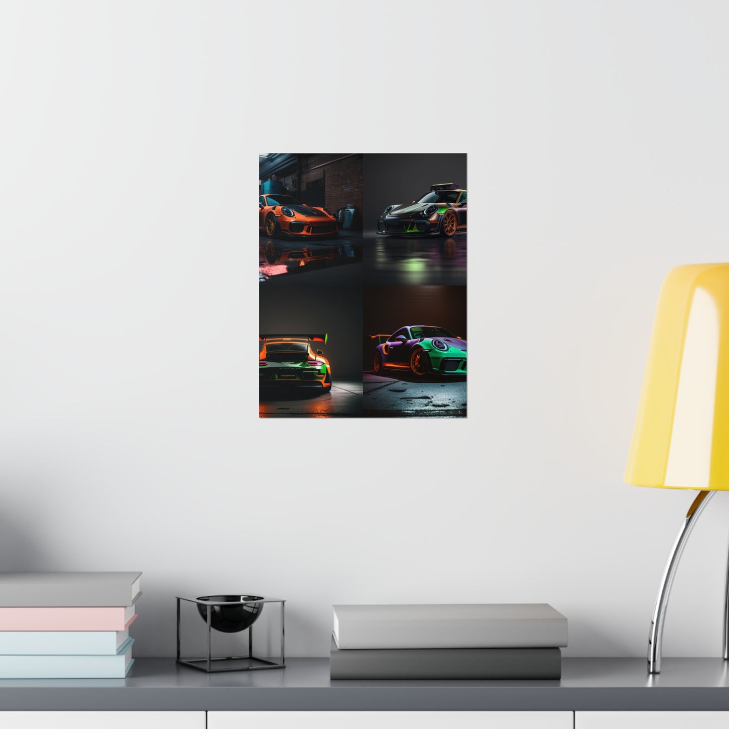 Premium Matte Vertical Posters Porsche Color 5