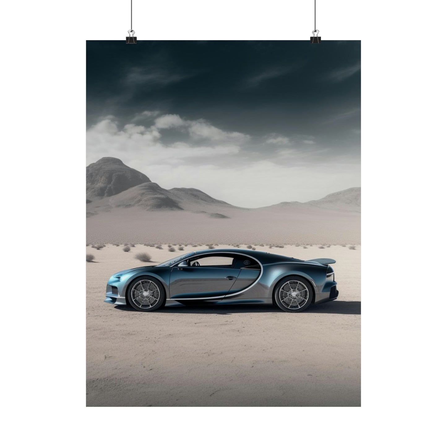 Premium Matte Vertical Posters Bugatti Real Look 1