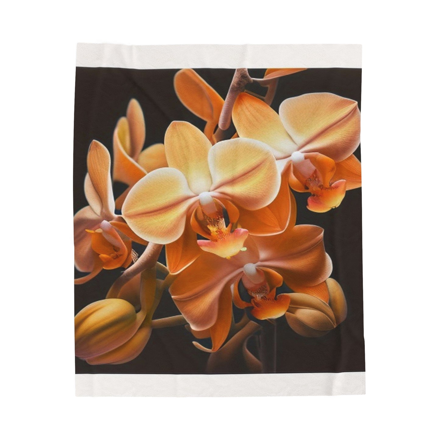 Velveteen Plush Blanket orchid pedals 1