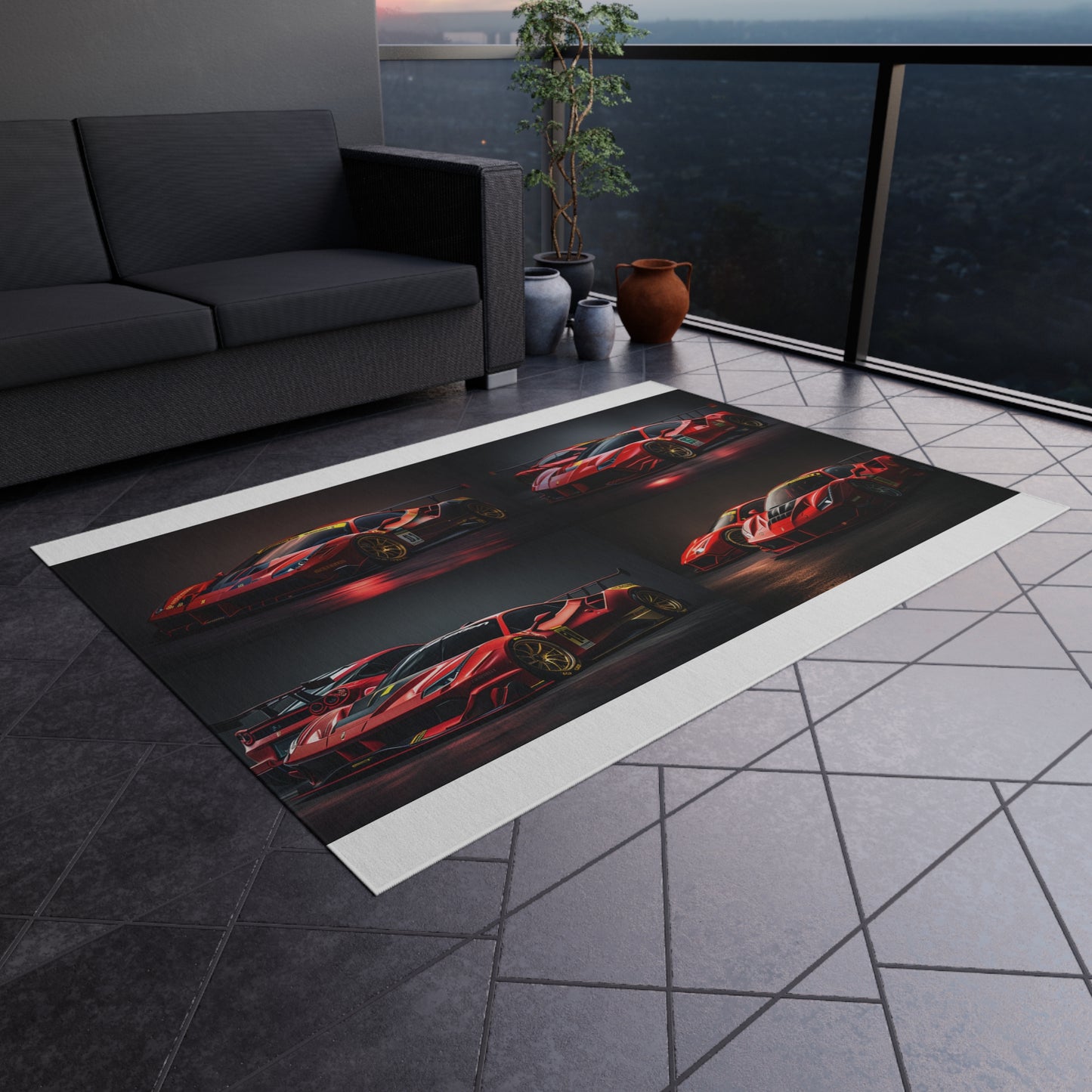 Outdoor Rug  Ferrari Red 5