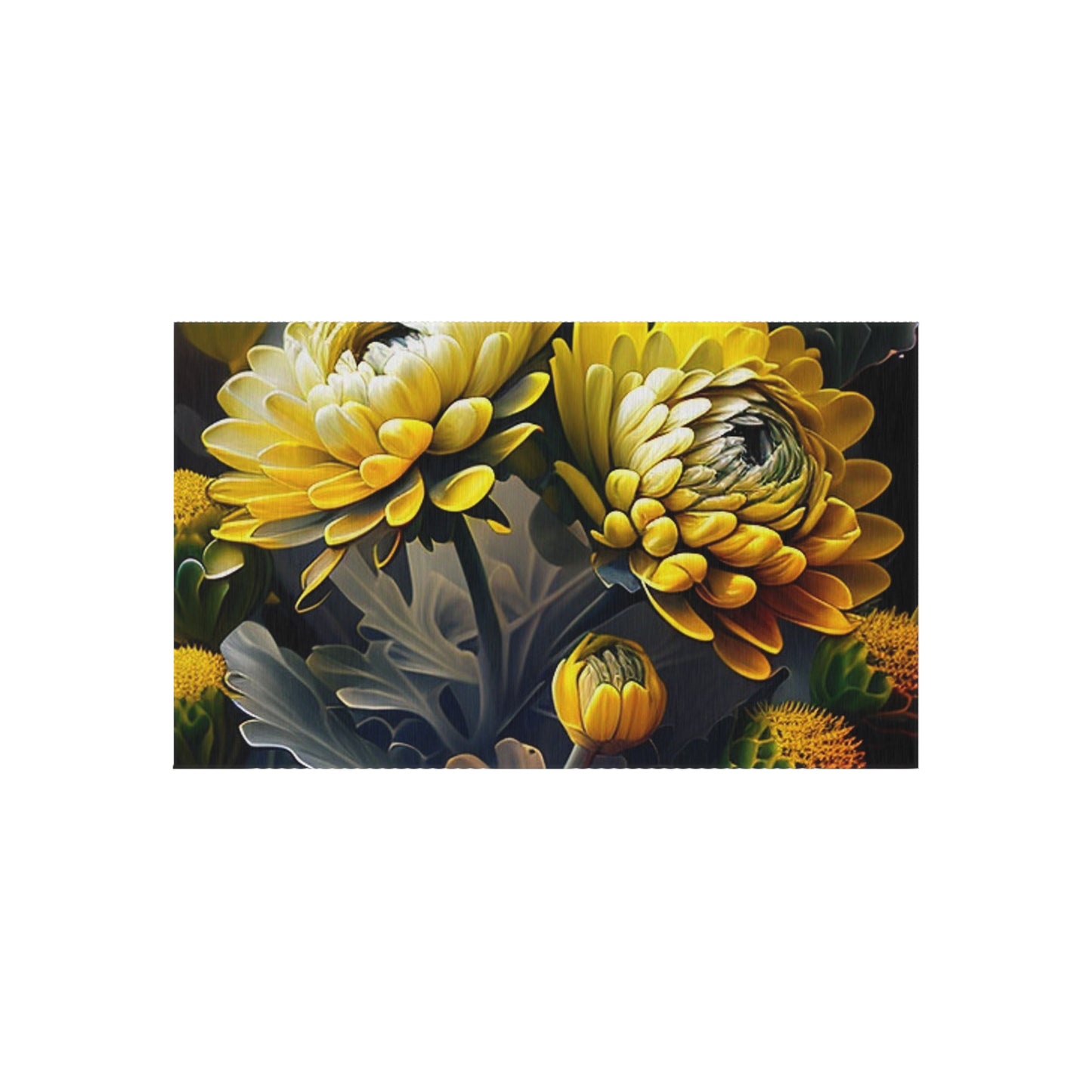 Outdoor Rug  Yellow Hermosas Flores Amarillas 2