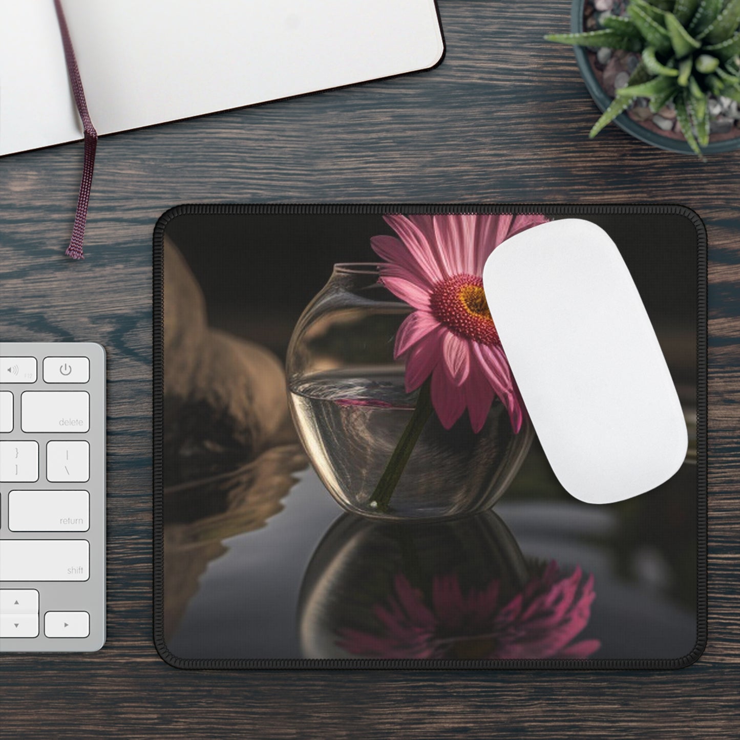 Gaming Mouse Pad  Pink Daisy 2