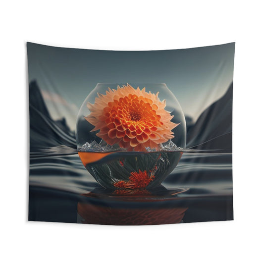 Indoor Wall Tapestries Dahlia Orange 3