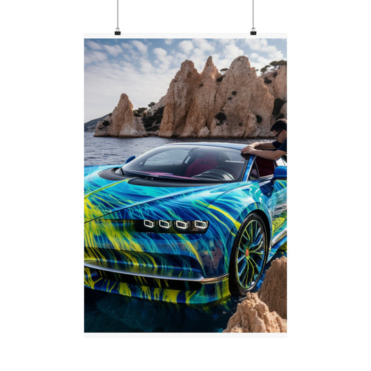 Premium Matte Vertical Posters Bugatti Water 1