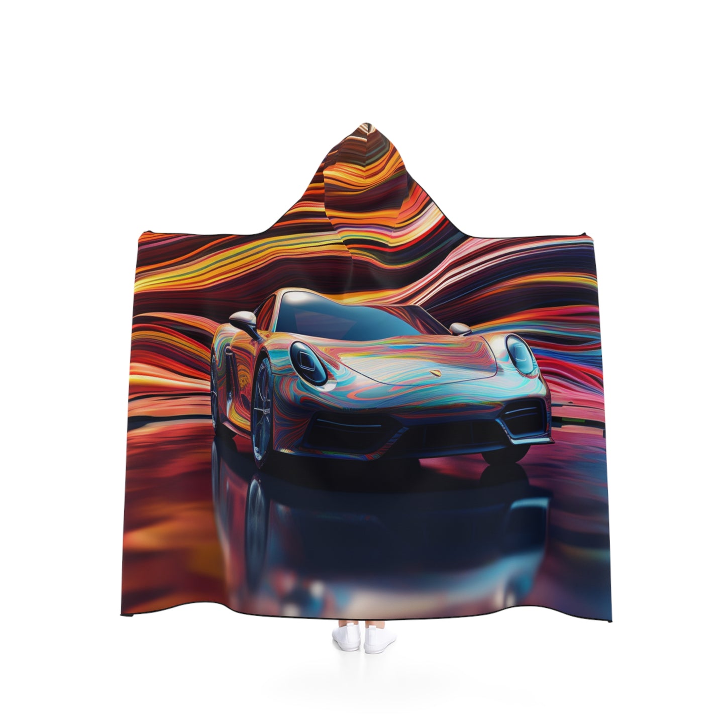 Hooded Blanket Porsche Water Fusion 1