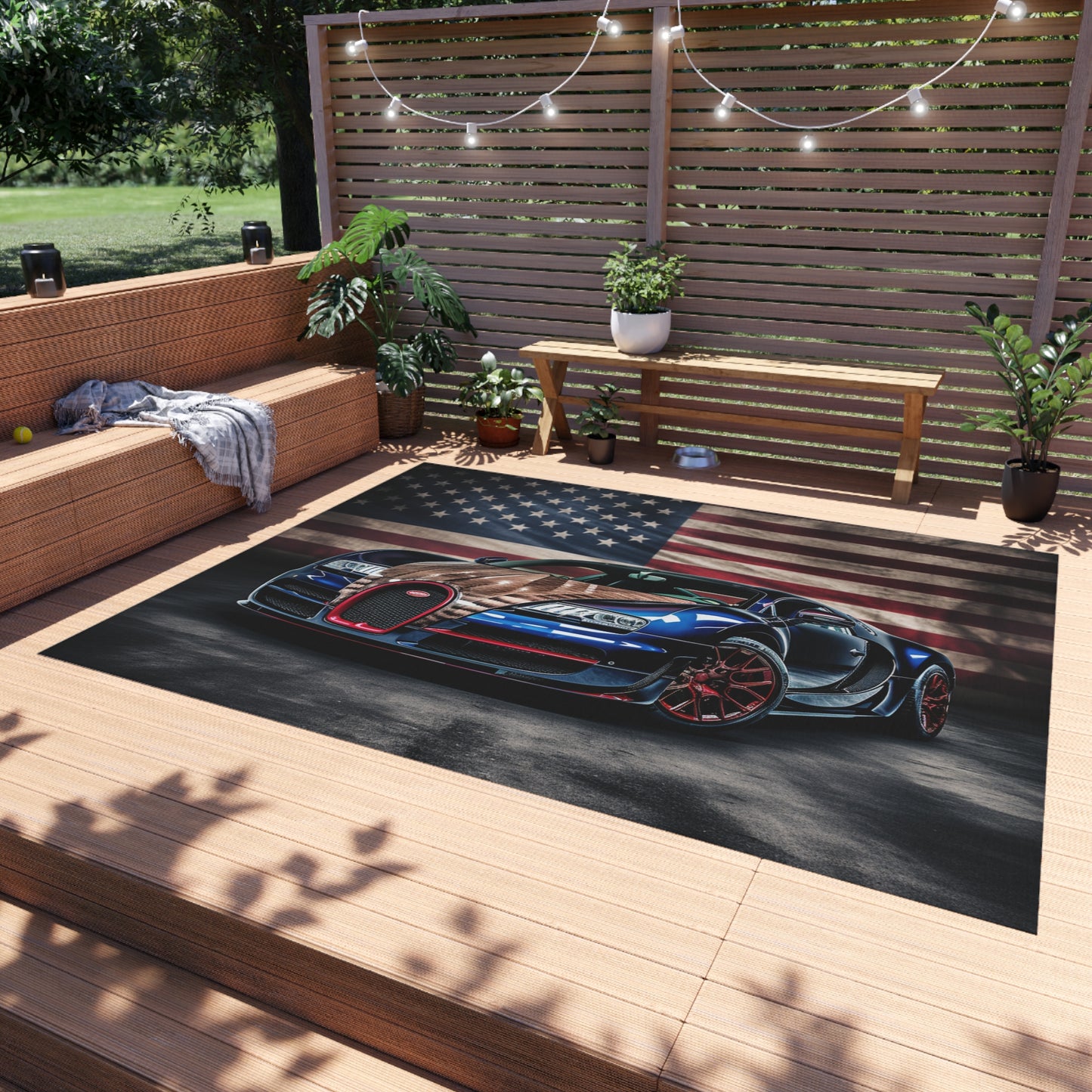 Outdoor Rug  Bugatti American Flag 4