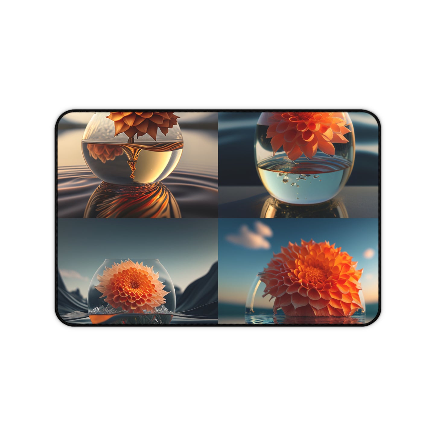 Desk Mat Dahlia Orange 5