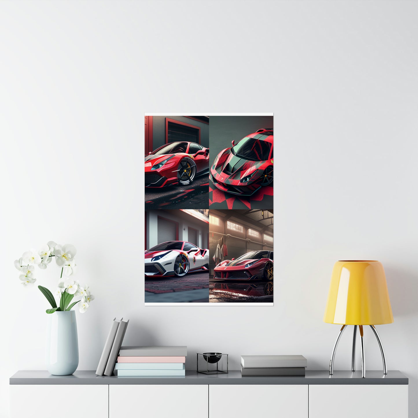 Premium Matte Vertical Posters Ferrari Hyper 5