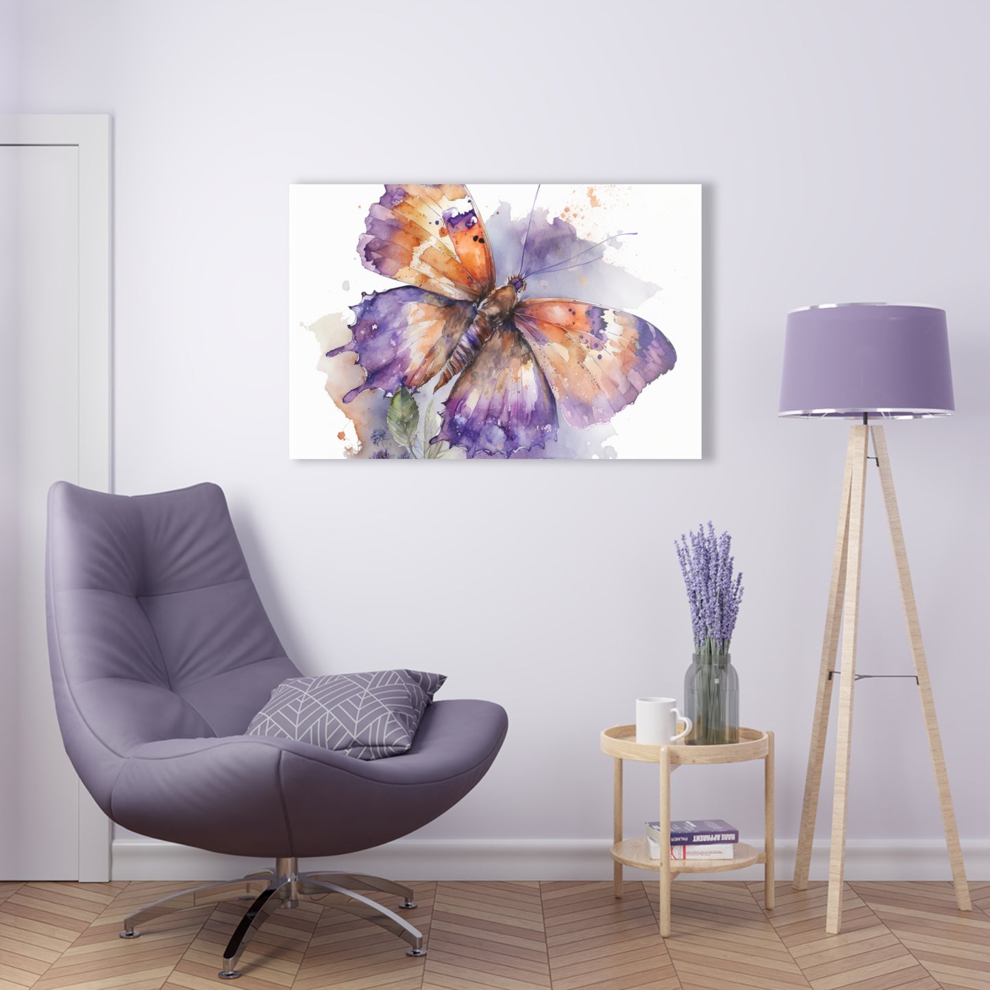 Acrylic Prints MerlinRose Watercolor Butterfly 1